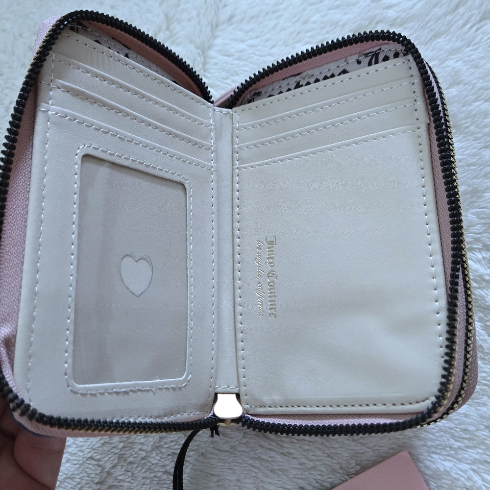 Juicy🍊 Couture "Retro Vibe" Double✌️ Medium Zip Around Wallet - NWT - Picture 9 of 16